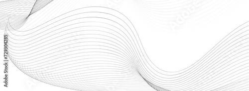 futuristic Line stripe pattern on white Wavy background. abstract modern background futuristic graphic energy sound waves technology concept design 