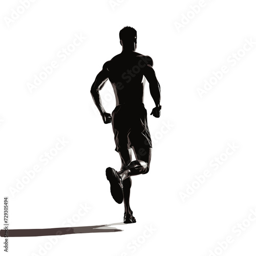 silhouette of man during athletics competition