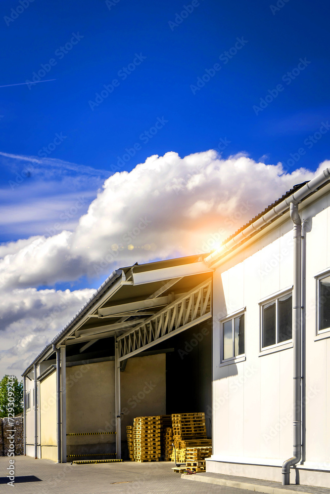 lumber and warehouse territory in perspective view