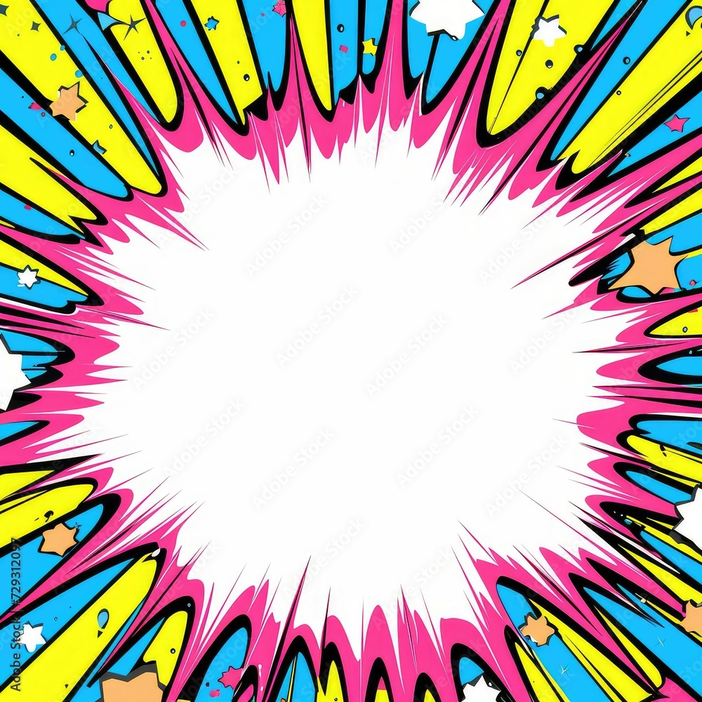 Clear empty boom comic speech bubble pop art style. Colored empty balloon. Clear empty boom comic speech bubble pop art style. Colored empty balloon.