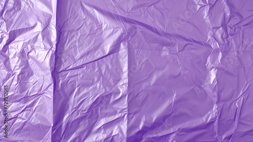 Lilac plastic wrinkled bag texture and background.