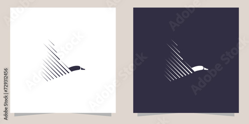 duck logo design vector