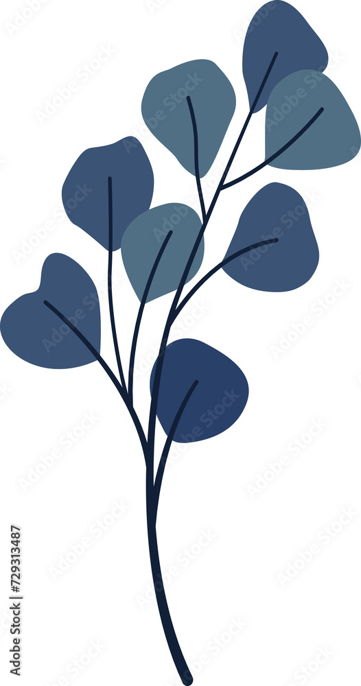 leaves. Hand drawn decorative elements leaves. Hand drawn decorative elements