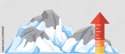 Global warming vector illustration. Ecosystem, delicate symphony, resonates with dissonance climate change and environmental harm Contamination, ink staining pages atmospheric purity, narrates tale