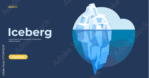 Glaciers vector illustration. Icebergs, like frozen sculptures, navigate polar seas with grace Glaciers, as frozen custodians, guard secrets Earths past Antarctic landscapes, with their glacial