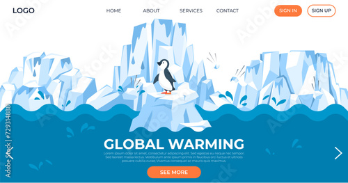 Global warming vector illustration. Climate, pulse planet, flutters under pressure atmospheric contamination and imbalance Ecological threads unravel in tapestry global warming, consequence relentless