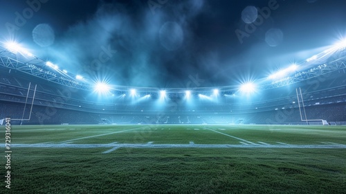 stadium lights at night