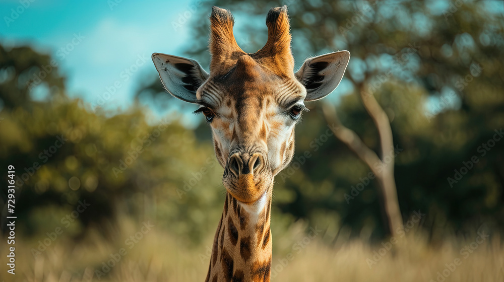 Fototapeta premium giraffe in the wild