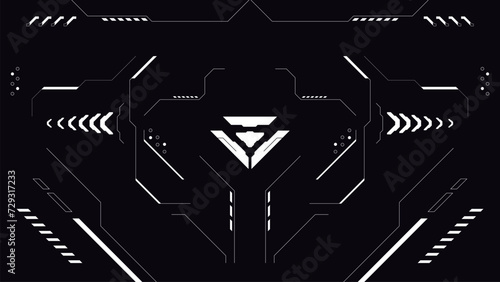 abstract retro futuristic background with cyberpunk style design