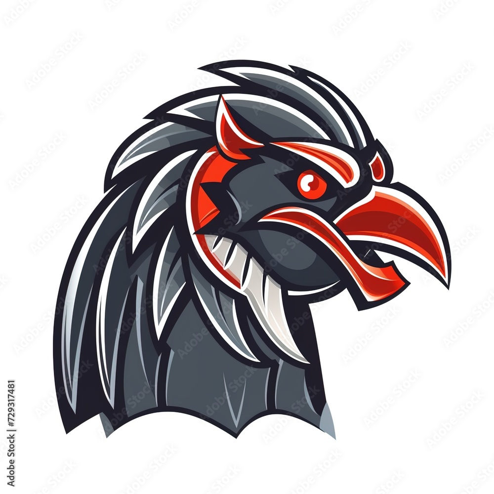 custom made wallpaper toronto digitalFeathered mascot logo, symbol of freedom and grace