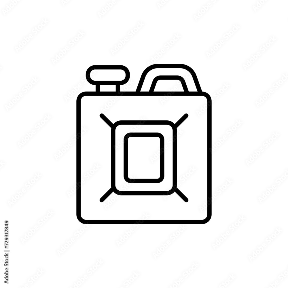 Jerry can outline icons, minimalist vector illustration ,simple transparent graphic element .Isolated on white background Jerry can outline icons, minimalist vector illustration ,simple transparent graphic element .Isolated on white background