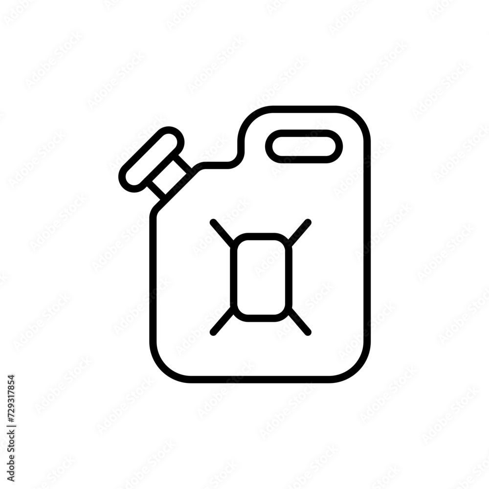 Jerry can outline icons, minimalist vector illustration ,simple transparent graphic element .Isolated on white background Jerry can outline icons, minimalist vector illustration ,simple transparent graphic element .Isolated on white background