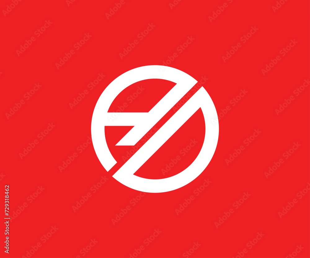 Modern creative letter a and d monogram logomark Modern creative letter a and d monogram logomark