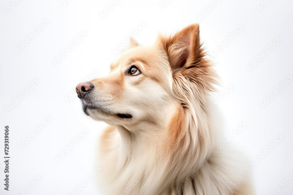 lovely and cute dog portrait isolated on white background lovely and cute dog portrait isolated on white background