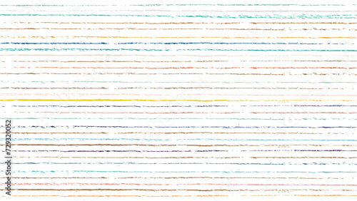 Line underline. Set strike lines multi color isolated on white background. Pen stripe brush strokes. Patch pencil strips. Marker collection design. Grunge sketch thin long texture. Vector illustration