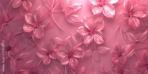 Floral Pink Wallpaper: Elegant Pink Floral Pattern Wallpaper Creating a Stylish Background