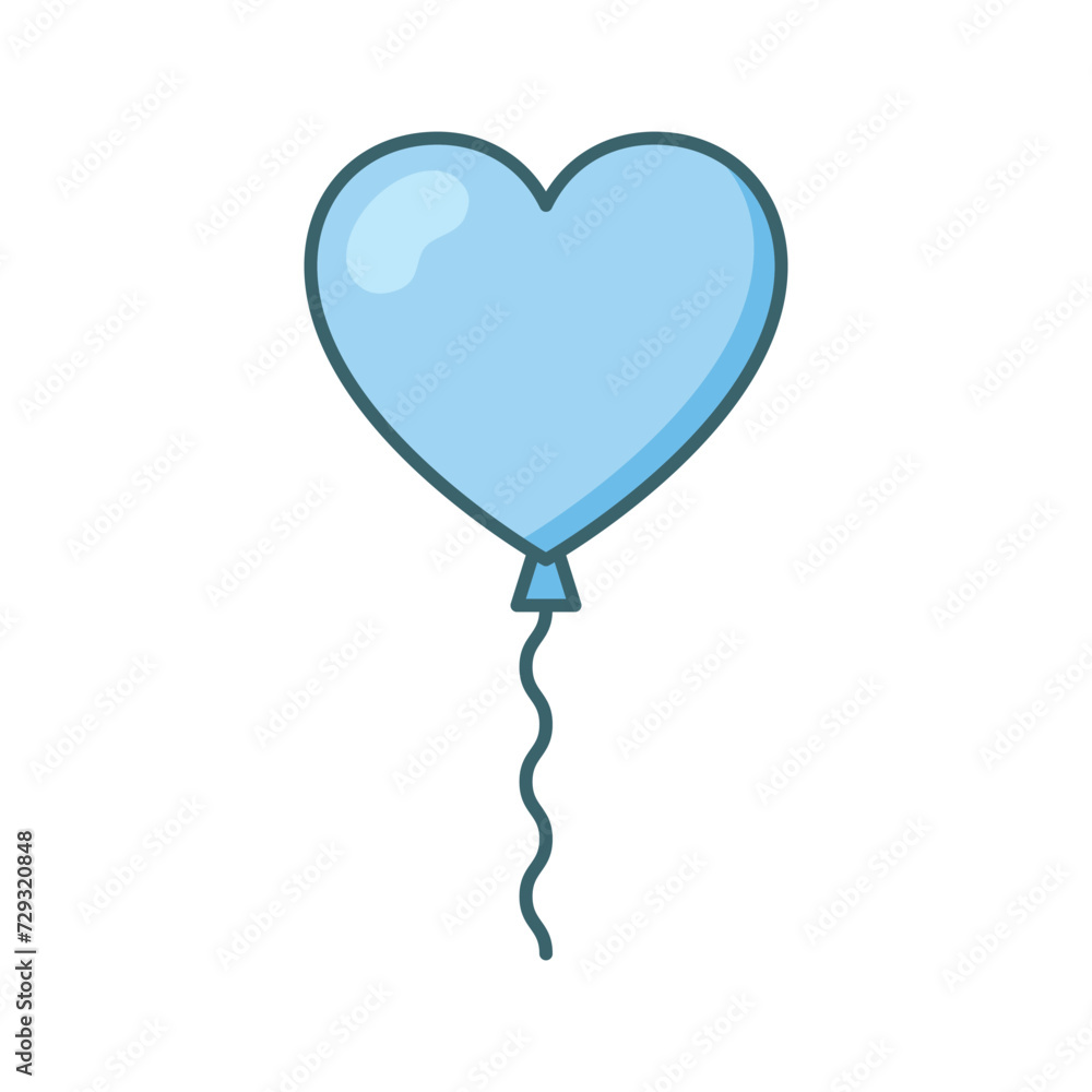 Balloon Icon Vector Simple Design