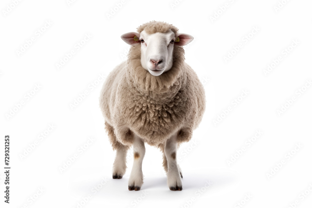 sheep isolated on white background sheep isolated on white background