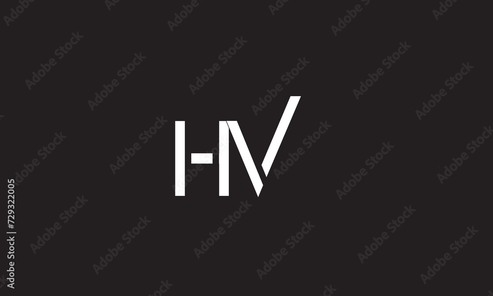 HV, VH , V , H , Abstract Letters Logo Monogram HV, VH , V , H , Abstract Letters Logo Monogram