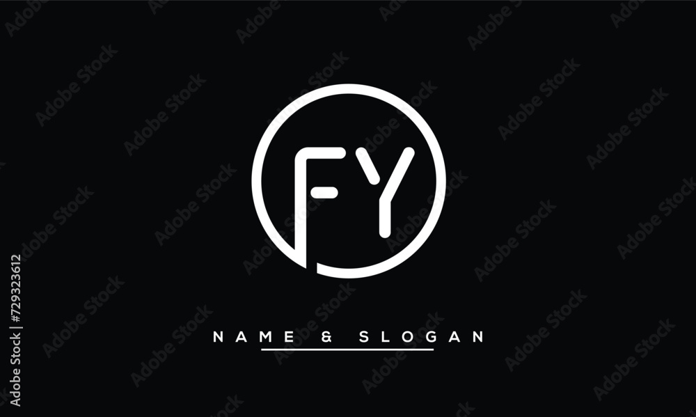 FY, YF, F, Y Abstract Letters Logo Monogram FY, YF, F, Y Abstract Letters Logo Monogram