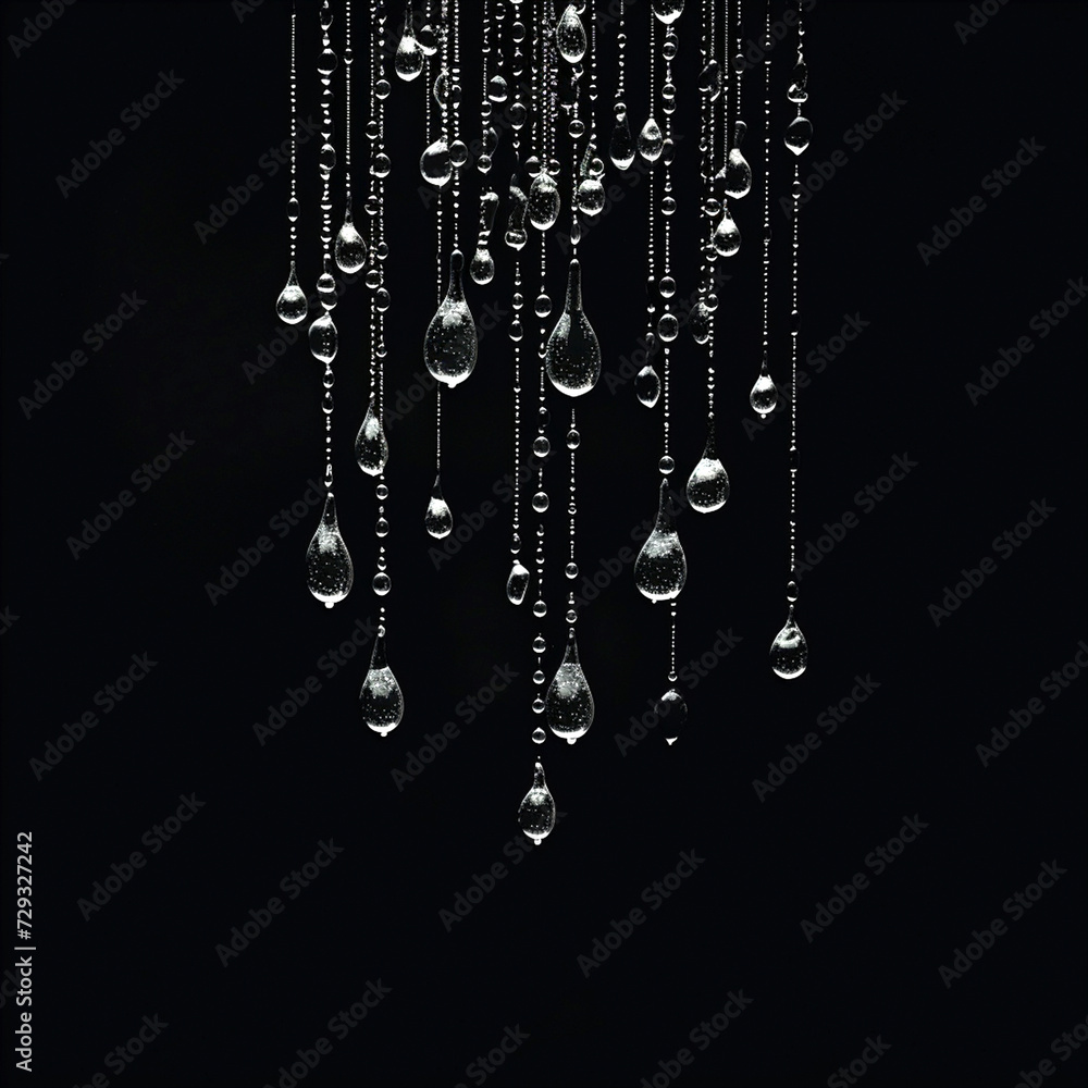 falling water droplets on black falling water droplets on black