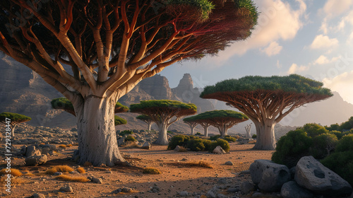 Dragon's Blood Tree landscape © Vika art