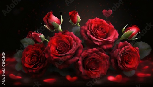 bouquet of roses theme Mother s Day and Valentine s Day