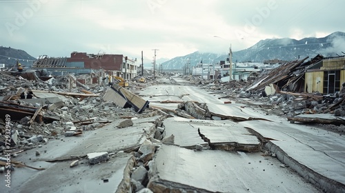Aftermath of Major Earthquake