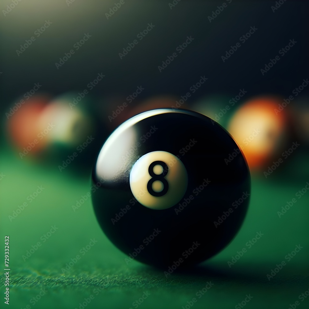billiard balls on a green table billiard balls on a green table
