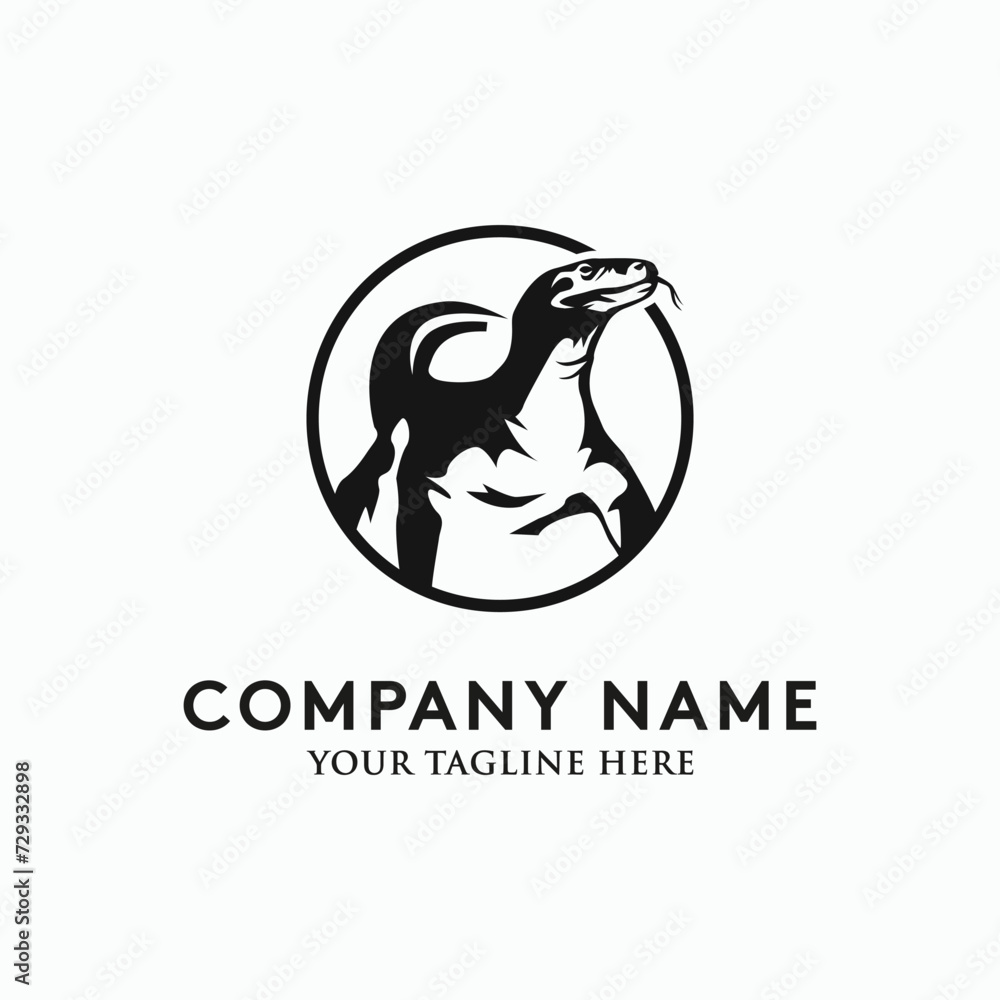 Obraz premium Komodo logo design vector