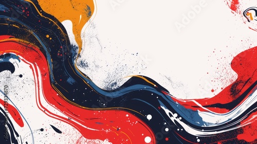 Vibrant and energetic abstract sports theme with swirling patterns