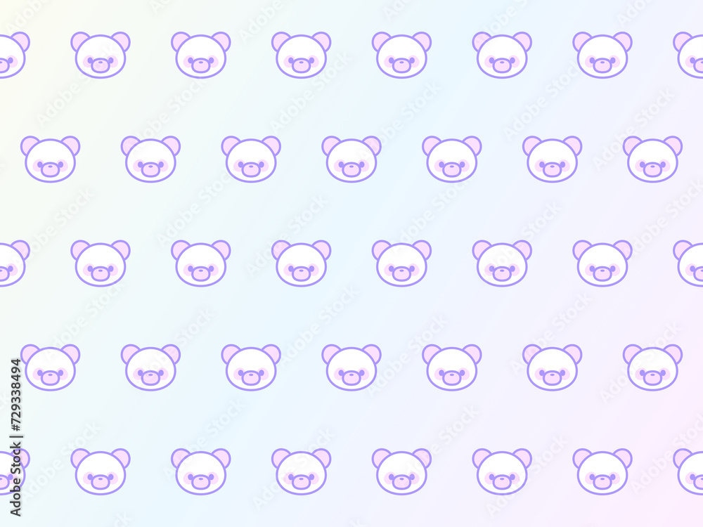 4:3 シンプルなクマちゃんズ パンダ壁紙⭐︎ 4:3 シンプルなクマちゃんズ パンダ壁紙⭐︎