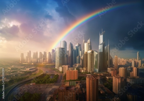 "Metropolitan Mirage: Rainbow in the City"