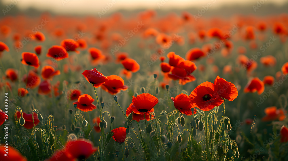 a field of poppies