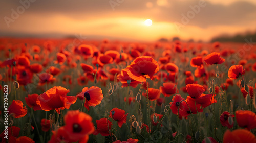a field of poppies © Davy