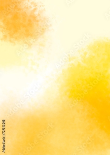yellow watercolor background for design, sunny