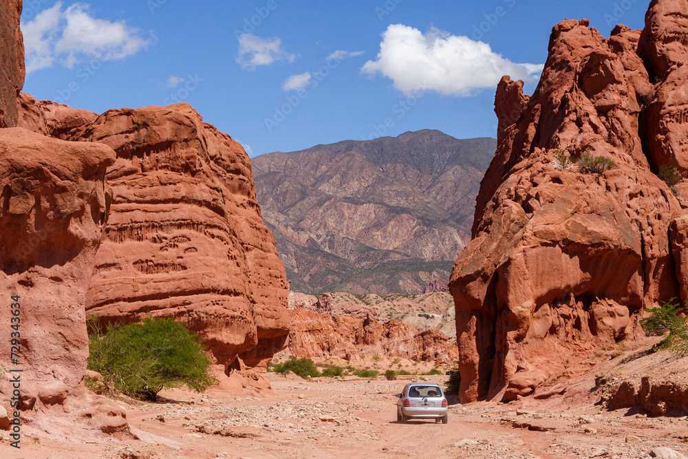 Sandsteinformation, Quebrada de las Conchas, Region Salta, Argentinien, Südamerika