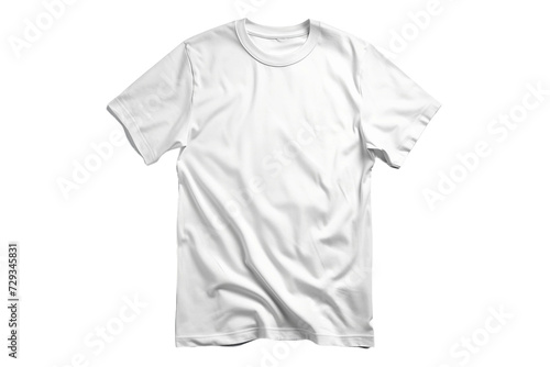 Standard Round Neck T-Shirt on Transparent Background