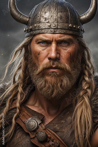 Viking Valor: An Old Warrior's Sculpted Face in Swedish Heritage and Heroism