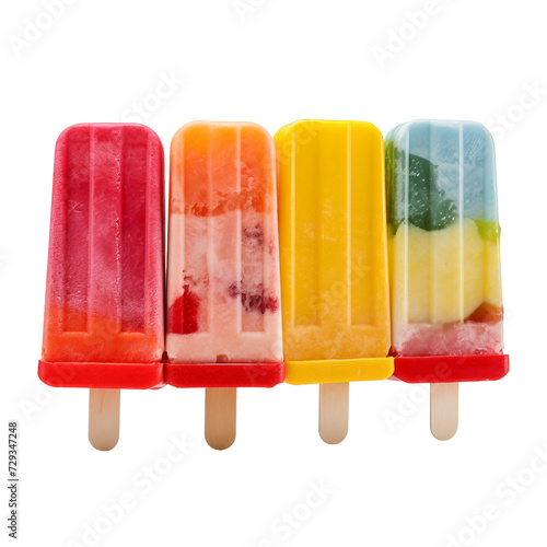 Ice Lolly Mold Set on transparent background photo