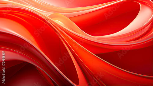 Swirling Red and Pink Abstract