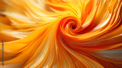 Orange Swirl Abstract