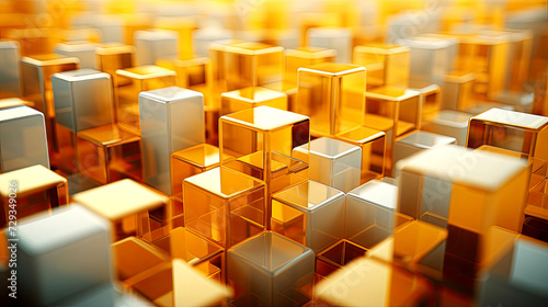 Golden Cubes Perspective