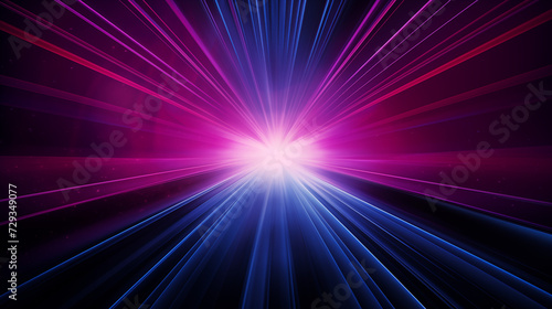 Hyperdrive Through Space: Blue and Pink Light Speed
