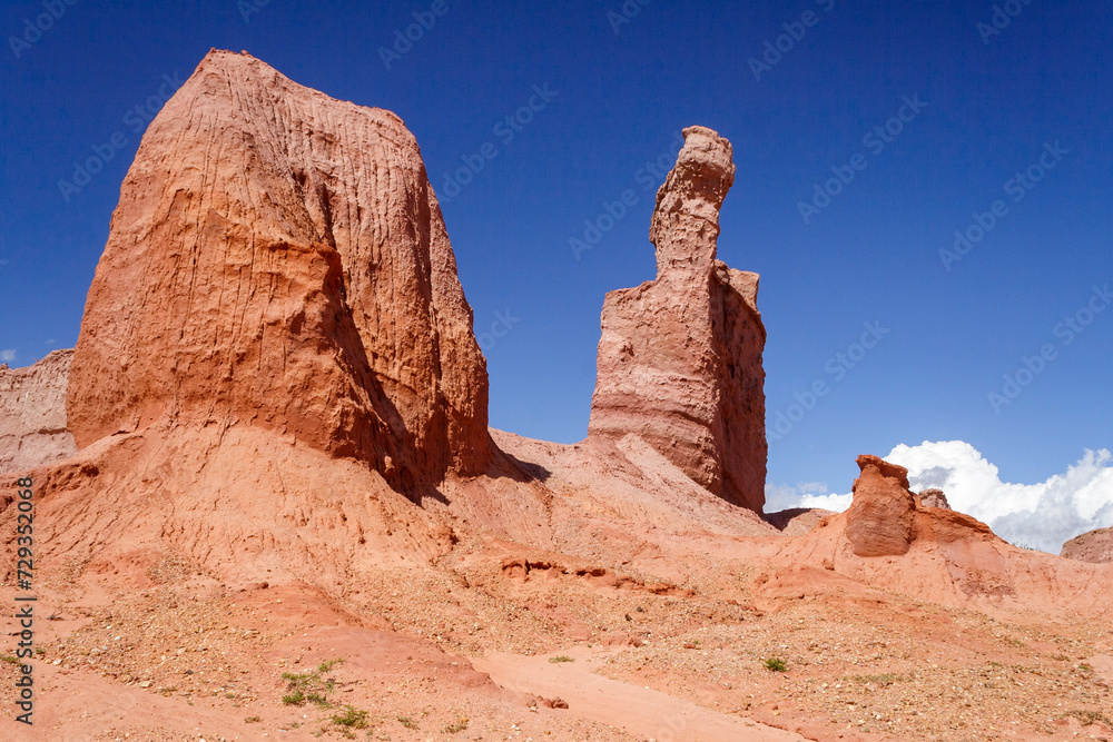 Sandsteinformation, Quebrada de las Conchas, Region Salta, Argentinien, Südamerika