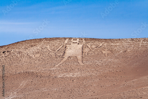 Gigante de Atacama, Geoglyphen, Atatcama Wüste, Chile photo