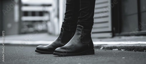 Trendy black boots for all seasons. © 2rogan