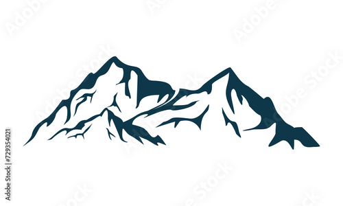 Mountains illustration symbol design vector