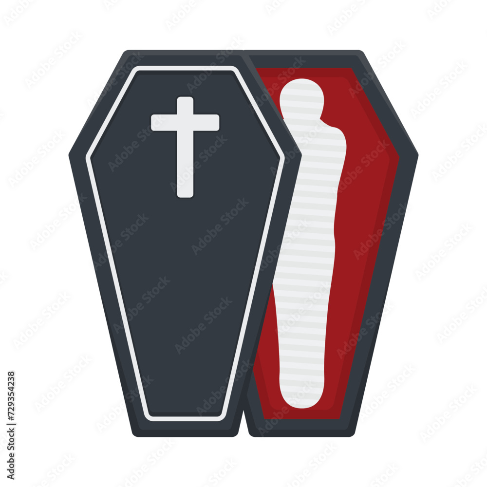 illustration of coffin illustration of coffin