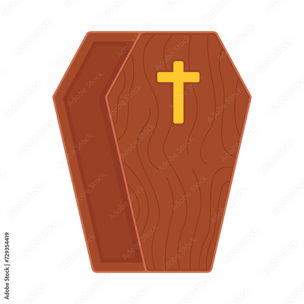 Obraz premium illustration of coffin